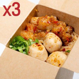 X3 หมี่คลุกสามชั้นคั่วพริกเกลือ