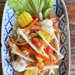 ส้มตำไทยไหลบัวกุ้ง