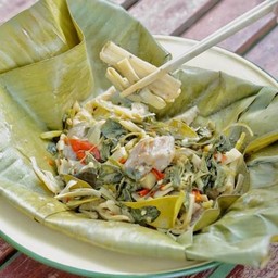 หมกหน่อไม้หมูสามชั้น