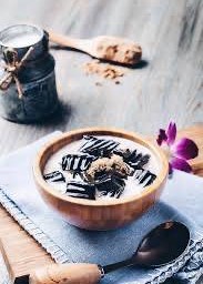 Grass Jelly With Fresh Milk