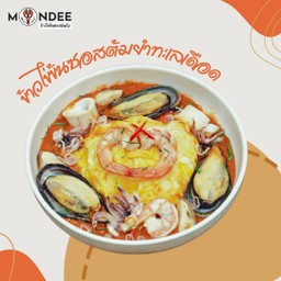 ข้าวไข่ข้นซอสต้มยำทะเลเดือด