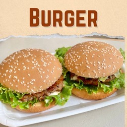 เบอร์เกอร์หมูชีส 1 ชิ้น