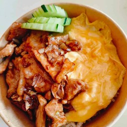 ข้าว ไก่กระเทียม