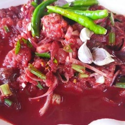 เนื้อซกเล็ก(บัวลอย)ใส่เลือดเยอะ