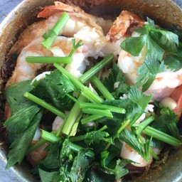 กุ้งอบวุ้นเส้น