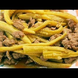 ผัดข้าวโพดอ่อน (กับข้าว)