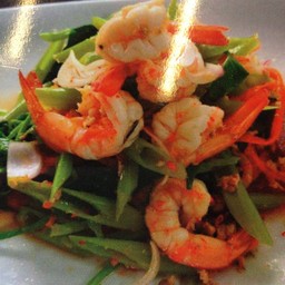 H11-ยำผักบุ้งกุ้งสด