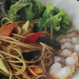 I04-สปาเก็ตตี้ขี้เมาหมูกรอบ