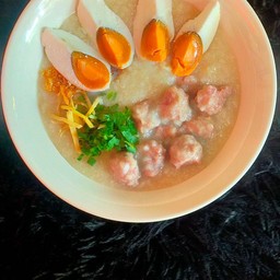 โจ๊กหมู +ไข่เค็ม