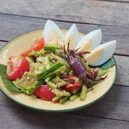 ตำแตง+ไข่ต้ม