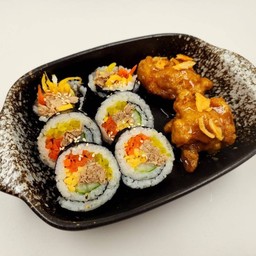 L2. ไก่ทอด 3 ชิ้น + คิมบับ