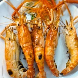กุ้งเผา จานเล็ก