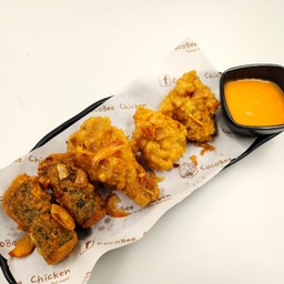 C3. ไก่ทอด 4 ชิ้น+คิมมาริ 1 ชิ้น