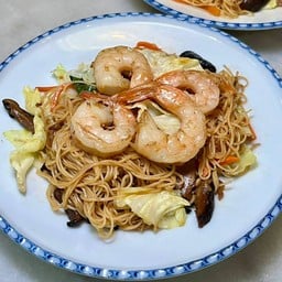 ผัดหมี่ฮ่องกงกุ้ง