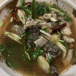 ต้มเเซ่บเครื่องในหมู