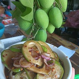 ยำมะม่วงแบบอีสาน(ตามฤดูกาล)