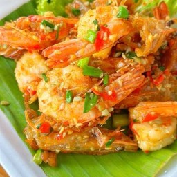 กุ้งคั่วพริกเกลือ