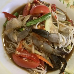 ตำกุ้งสด