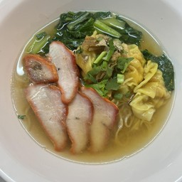 บะหมี่เกี๊ยว + หมูแดง