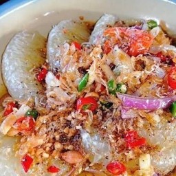 ส้มโอทรงเครื่อง น้ำปลาหวาน