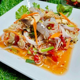 ยำตะไคร้ กุ้ง