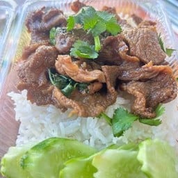 ข้าวหมูกระเทียม