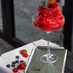 Strawberry smoothie แก้ว 12 oz