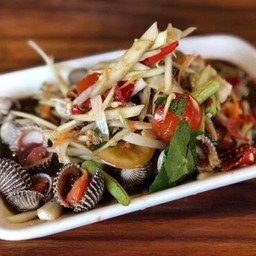 ส้มตำหอยแครง(ปลาร้า)