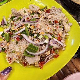 ยำวุ้นเส้นหมูสัพ+หมูยอ