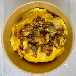 ข้าวไข่ข้นหอยแมลงภู่ผัดกระเทียม