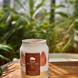 เค้กกระป๋องสตรอว์เบอร์รี่ช๊อตเค้ก size s ขนาด 250 ml