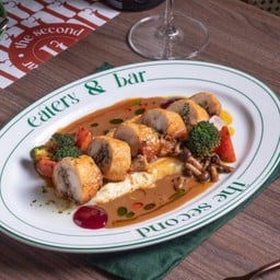 Chicken Roulade with Brandy Cream Sauce