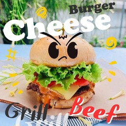 [อร่อยซ่ากับโค้ก] เบอร์เกอร์เนื้อวากิวไทย Angry Sauce + โค้ก ออริจินัล (กระป๋อง)