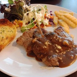 สเต็กหมูสันคอ