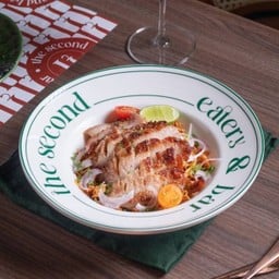 Jaew Cream Sauce with Grilled Pork Jowl Pasta