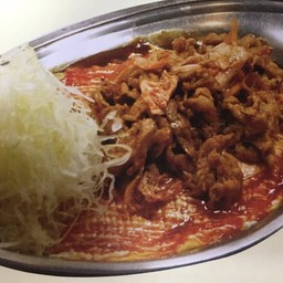 Omellette Buta Kimchi Curry Rice