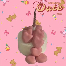 birthday date mini size cake 10cm
