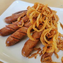 Venison banger and mash