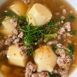 ต้มแช่บหมูสับเต้าหู้ไข่