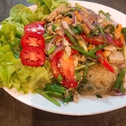 ยำวุ้นเส้น+หมูสับ+หมูยอ