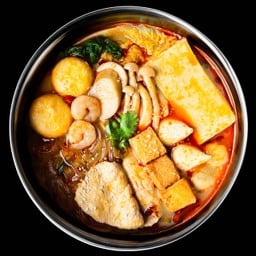 ซุปหมาล่านม 牛奶麻辣锅底 (D.I.Y.เลือกส่วนผสมเอง)