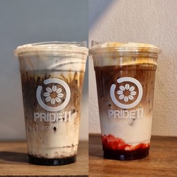 โปร white choc stawberry latte-white choc blueberry latte