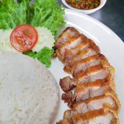 ข้าวหมูกรอบ พิเศษ 100 กรัม