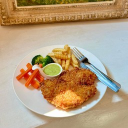 -สเต็กไก่กรอบ