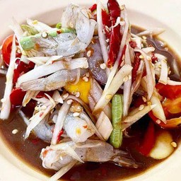 ตำกุ้งสดปลาร้า