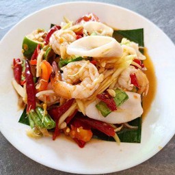 ส้มตำทะเลปลาร้า