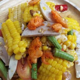 ตำข้าวโพดหมูยอรสเด็ด