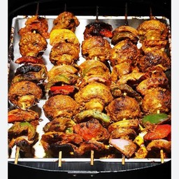 เห็ดหมักย่างเครื่องเทศ