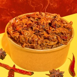 ข้าวหน้าหมูสันคอซอสหม่าล่า