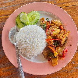 ข้าวกะเพราหมูกรอบ